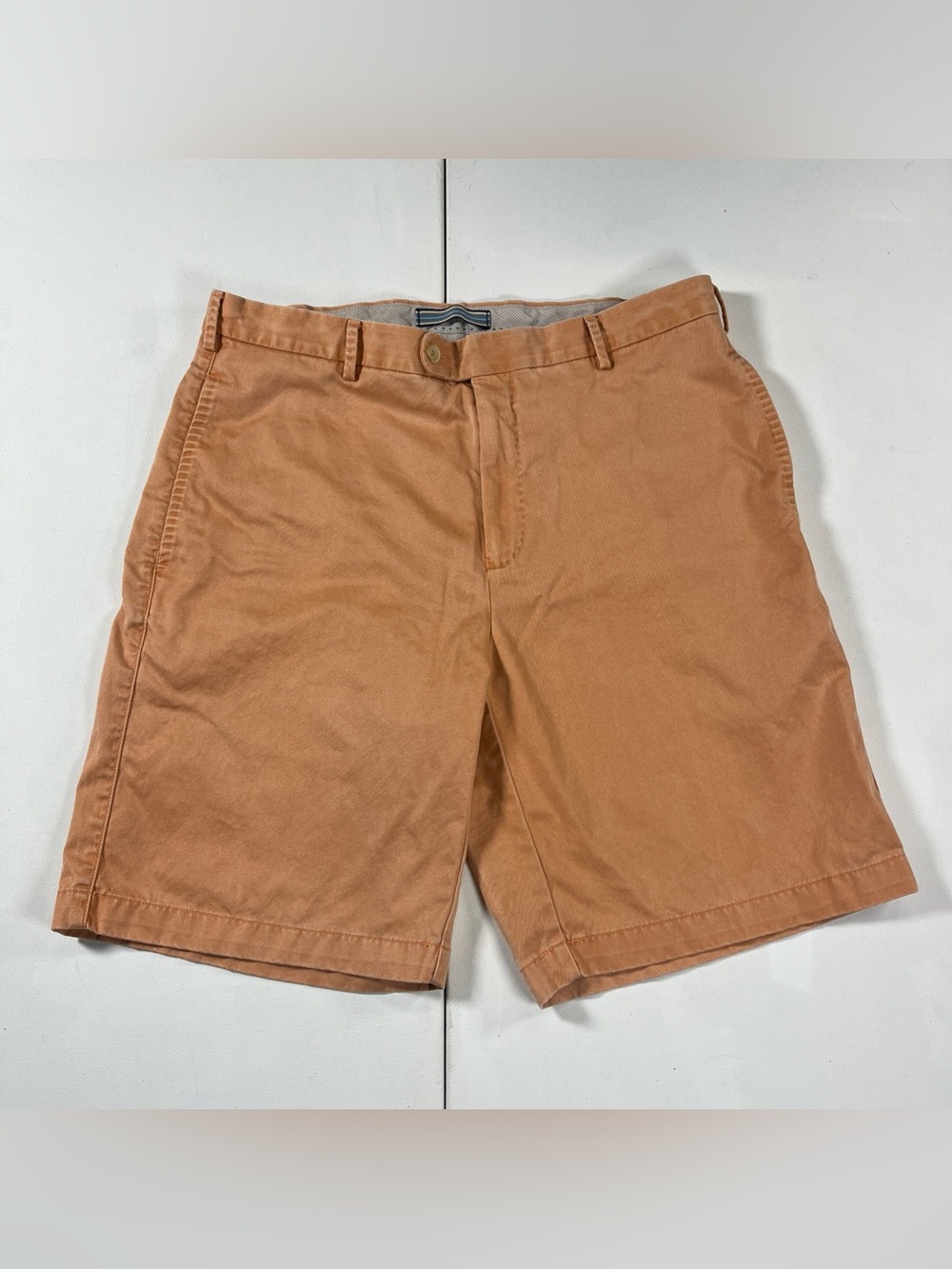 Peter Millar Golf Shorts Orange Chino Pima Cotton Pockets Men’s 33
